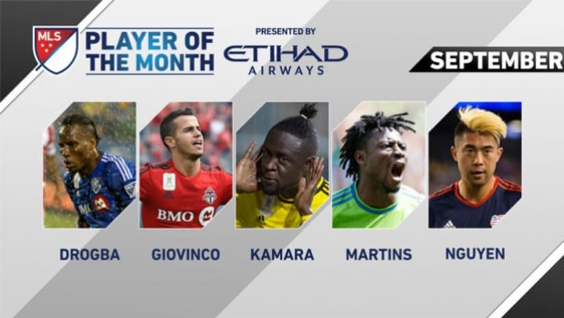 Etihad Airways Player of the Month, September 2015