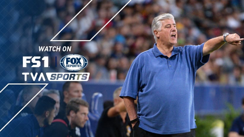 FS1 + FOX Deportes  + TVAS: Sigi Schmid gives directions on the LA Galaxy sideline