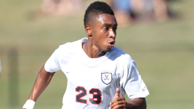 Virginia's Brian Span scored a goal in the Cavaliers' 2-0 win over Longwood on Tuesday night.
