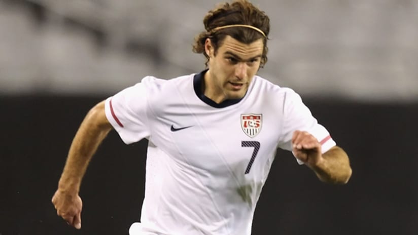 Sporting KC's Graham Zusi in action for the US