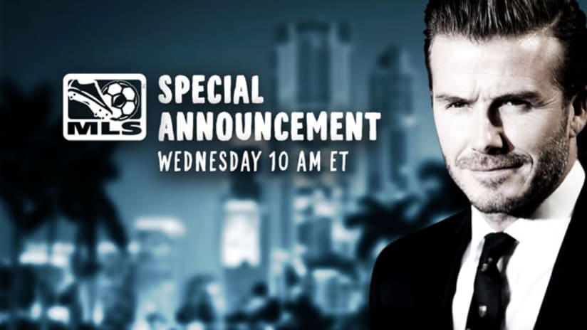 David Beckham, Miami special announcement, February 5, 2014