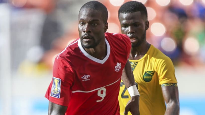 Tosaint Ricketts failed to convert Canada's best chance vs. Jamaica