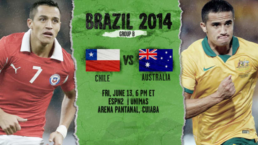 World Cup 2014: Chile vs. Australia Preview