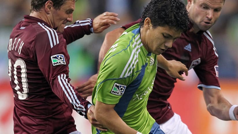 Montero, in a more natural set-up spot, played a role in both of Seattle's goals vs. Colorado.