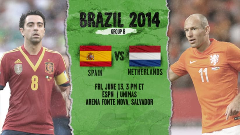 World Cup 2014: Spain vs. Netherlands Preview