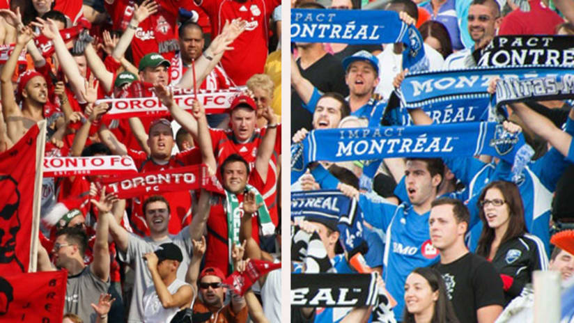 Rivalry Week: Toronto and Montreal supporters