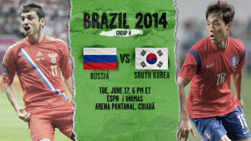 World Cup: Russia vs. South Korea, June 17, 2014