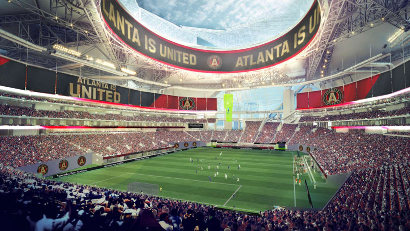 Mercedes-Benz Stadium - Atlanta United - MLS Bowl - Goal Line - August 2015