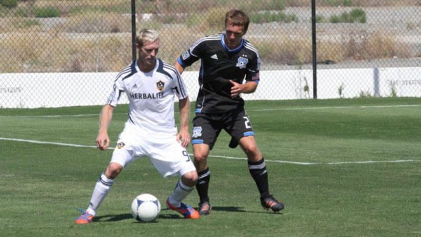 Christian Wilhelsson plays in a Reserve League game vs. San Jose