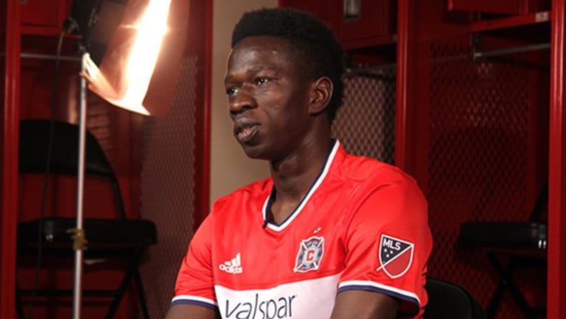 Khaly Thiam - Chicago Fire - on his arrival from Hungary