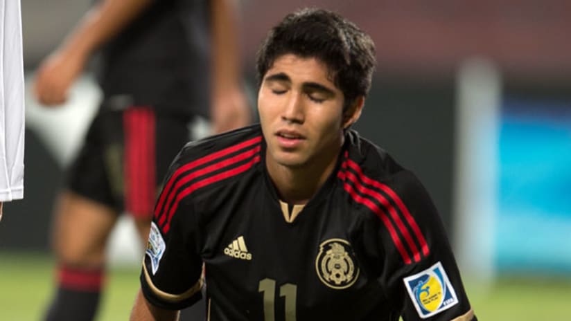 Mexico U-17 Ivan Ochoa is dejected after losing to Nigeria in the U-17 World Cup final