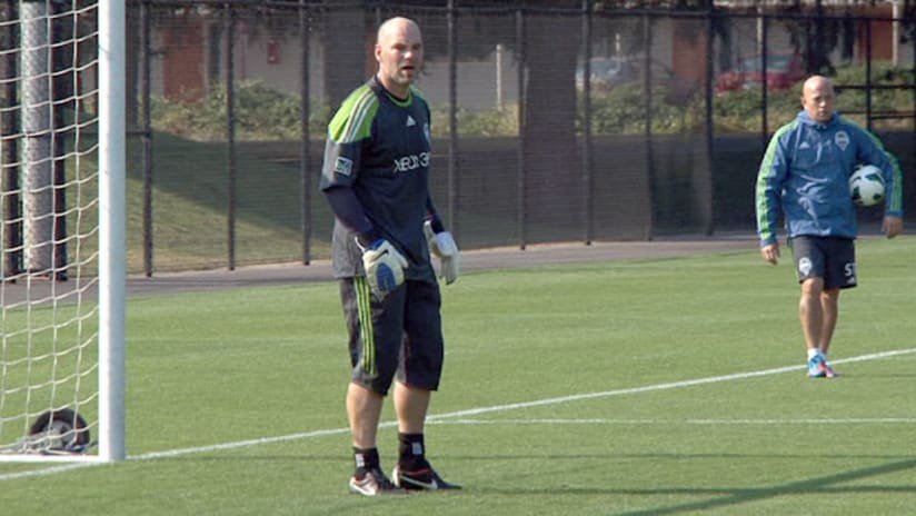 Marcus Hahnemann at Sounders training