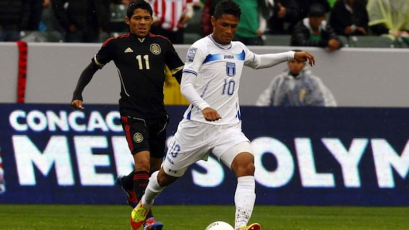 Honduras midfielder Alex Lopez