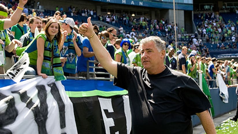 Seattle coach Sigi Schmid said he is excited to put on a good show for a sold-out Qwest Field.