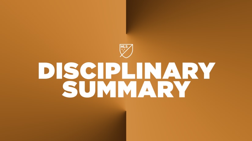 MLS Disciplinary Summary