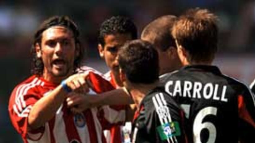 Things got heated between D.C. United and Chivas USA on Saturday.