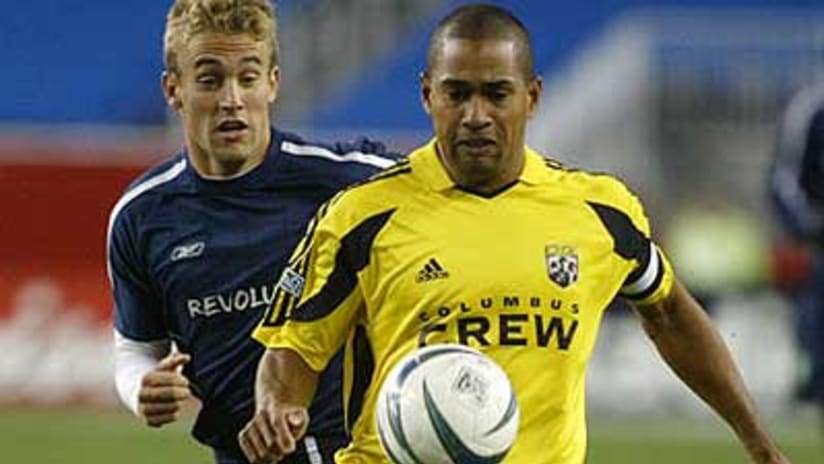 Robin Fraser and the Crew couldn't stop the Revs' attack.
