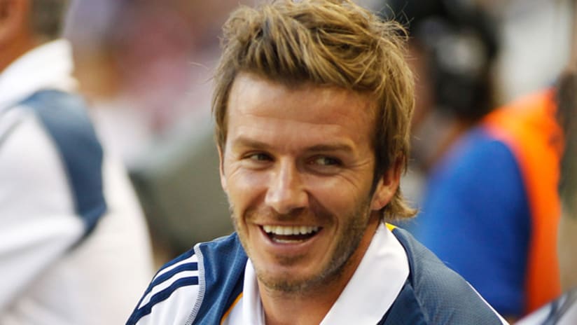David Beckham will smile more often once he's cleared to play again.