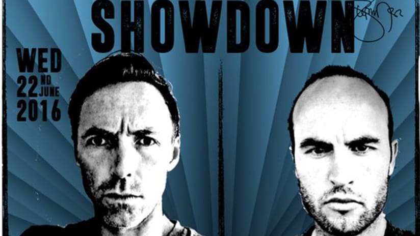 Steve Nash, Landon Donovan - "Showdown in Chinatown" 2016 poster