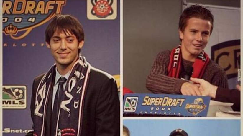 Clint Dempsey and Michael Bradley on their 2004 MLS SuperDraft day