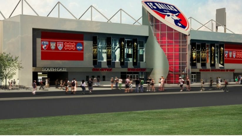 National Soccer Hall of Fame - rendering - front entrance