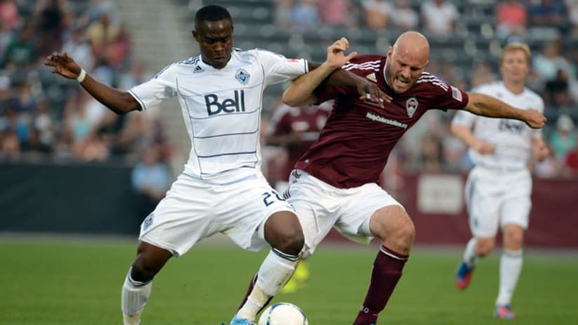 Gershon Koffie and Conor Casey