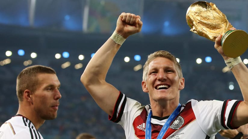 Bastian Schweinsteiger - lifts the World Cup - Germany - Chicago Fire