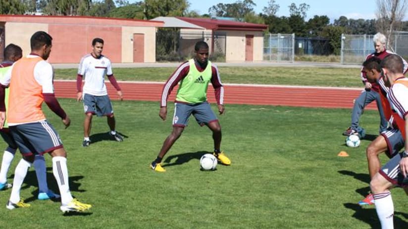 Edson Buddle with the Rapids