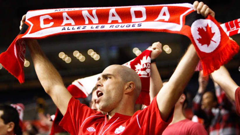 Canadian soccer supporter
