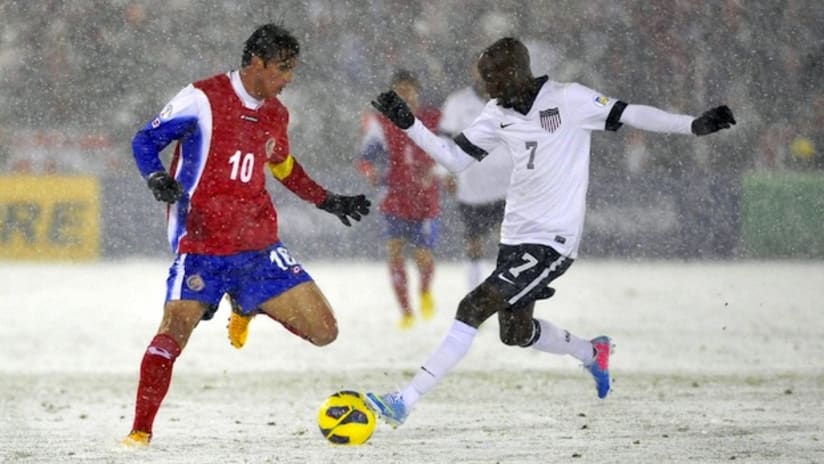 DaMarcus Beasley and Brian Ruiz in the USA vs. Costa Rica World Cup qualifier