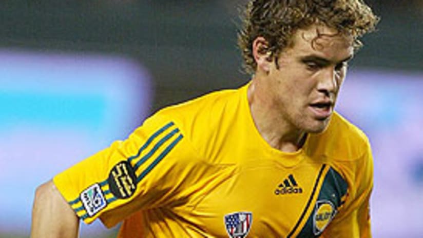 Chris Albright leads the L.A. Galaxy in goals this preseason with four.