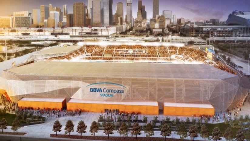 The Houston Dynamo's new home reportedly will be called BBVA Compass Stadium