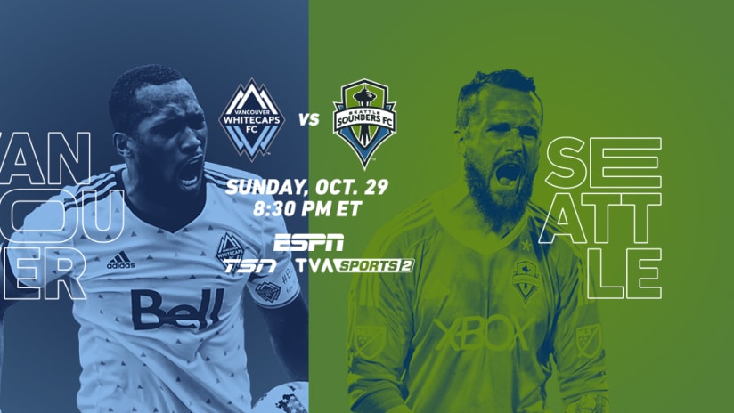 2017 Audi MLS Cup Playoffs - Vancouver Whitecaps FC vs. Seattle Sounders - Leg 1 - Matchup Image