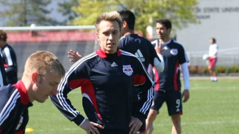 Brian Nielsen trained with the Red Bulls for the first time on Friday.
