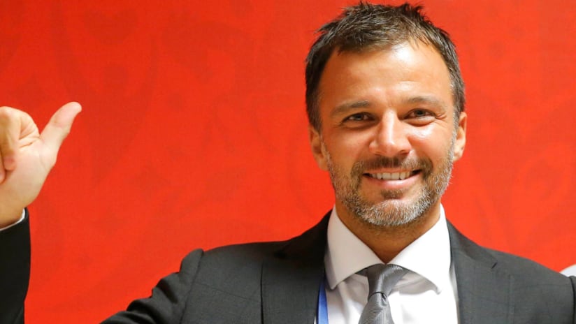 Anthony Hudson - New Zealand - at the 2017 Confederations Cup draw