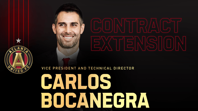 Atlanta United Signs Carlos Bocanegra To Multiyear Contract Extension on Monday, November 15, 2021
