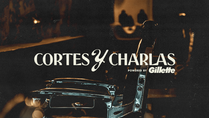 title card - Cortes y Charlas
