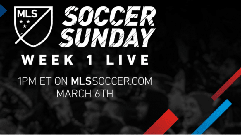 MLS Soccer Sunday Week 1 Live