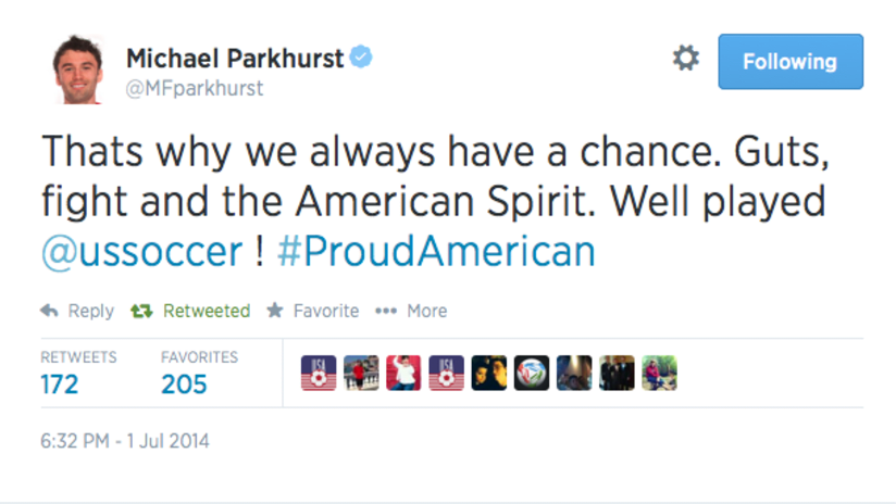 Parkhurst tweet
