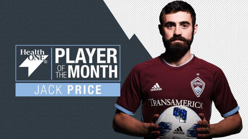 Jack Price wins HealthONE Player of the Month | September 2018 -