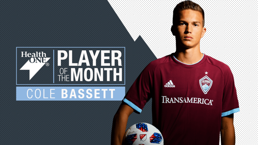 Cole Bassett wins HealthONE Player of the Month | October 2018 -