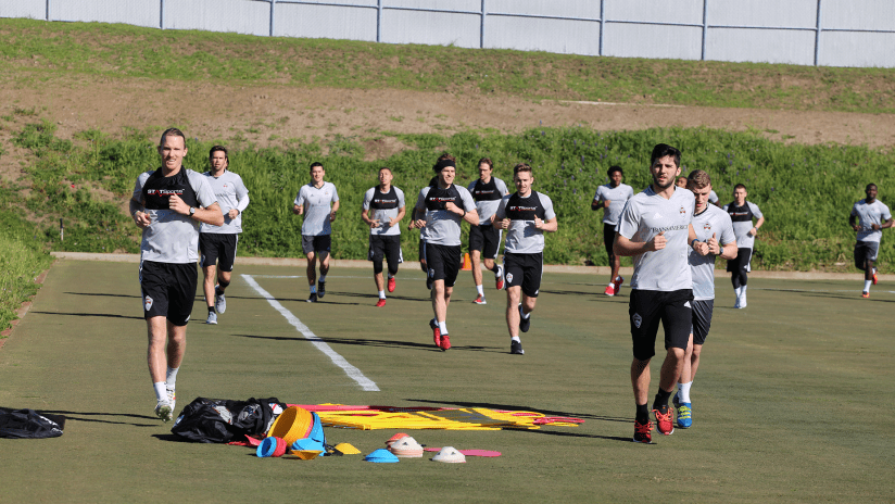 Players training in LA 2017