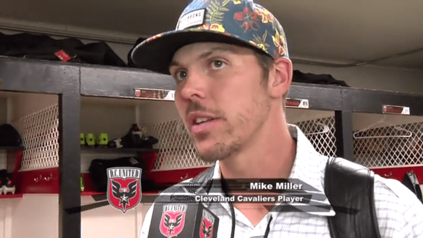 Mike Miller at D.C. United locker room - with lower third