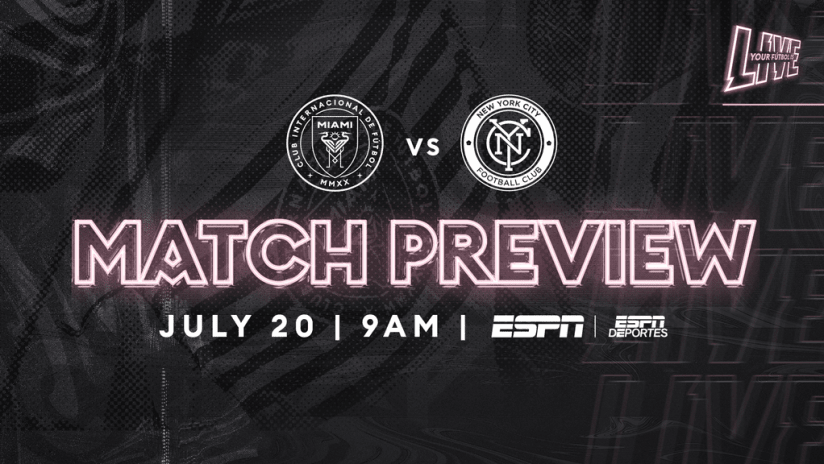 Match Preview Graphic - NYCFC 7/20/20