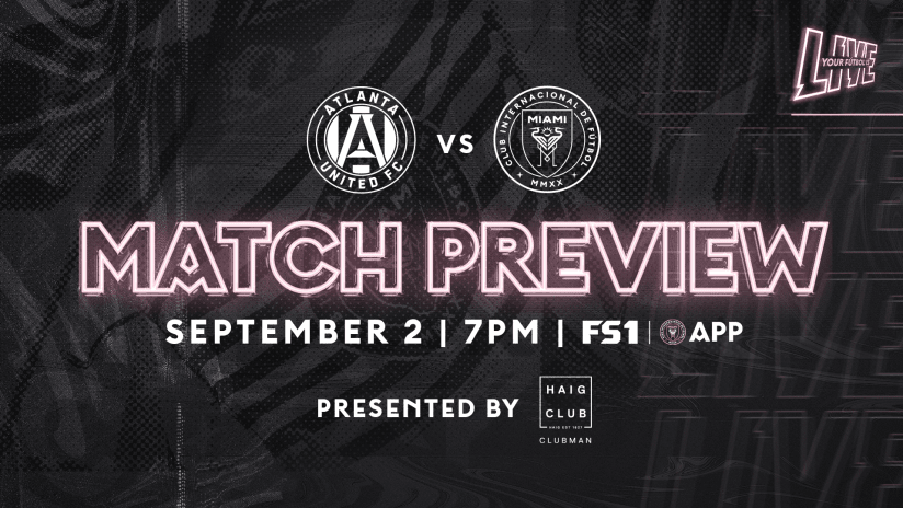 MATCH PREVIEW for match against Atlanta on Sept. 2