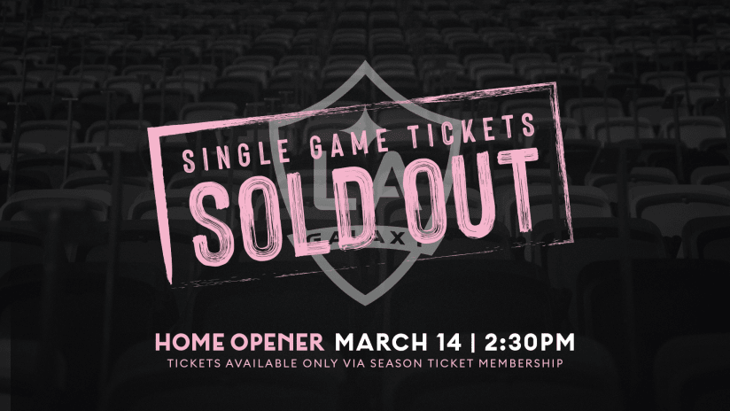 IMCF Home Debut Single-Game Sold Out