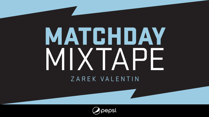 Matchday Mixtape graphic - Zarek Valentin