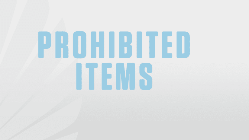 Prohibited Items
