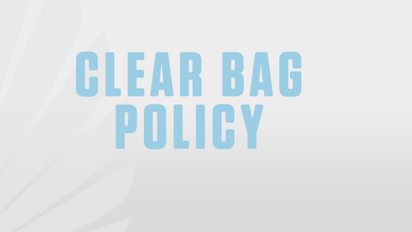 Clear Bag Policy