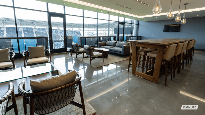 Seating in the Owner's Suite